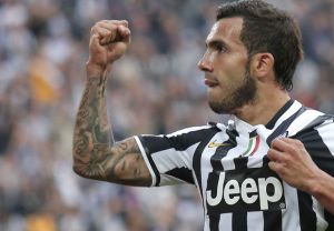 Tevez top player della Juventus in Champions League