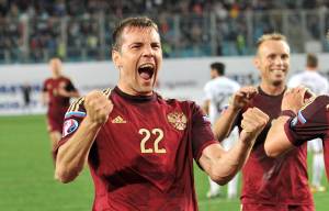 Artëm Dzjuba, attaccante della Nazionale Russa