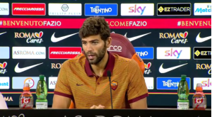 Fazio nel giorno della presentiazione