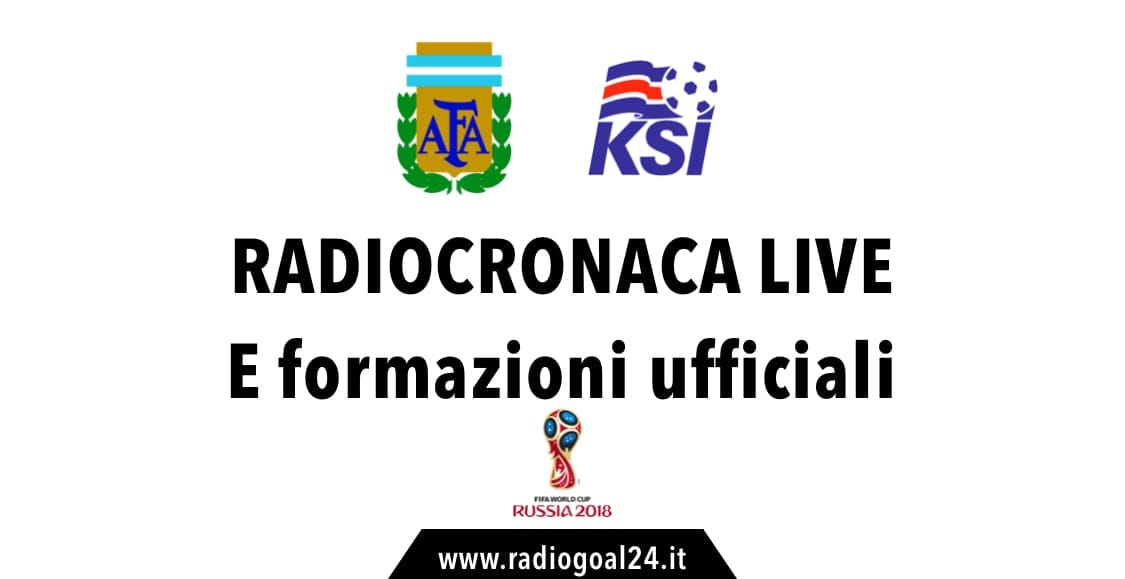 Argentina-Islanda formazioni