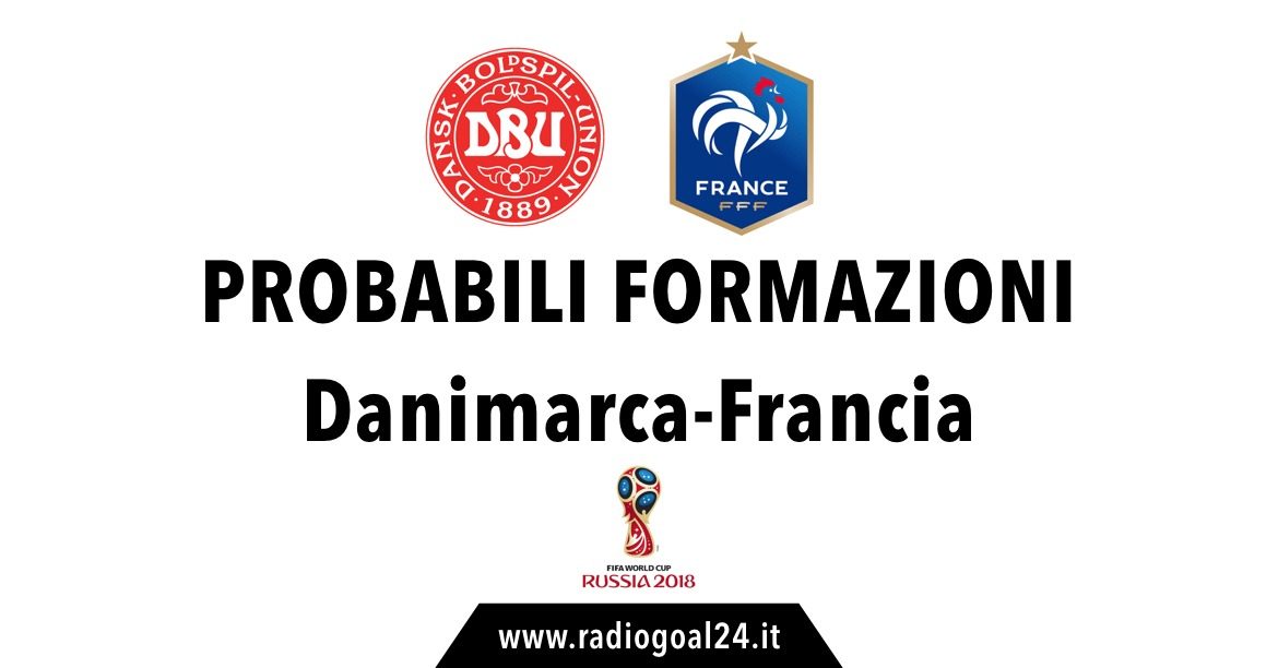 Danimarca-Francia probabili formazioni
