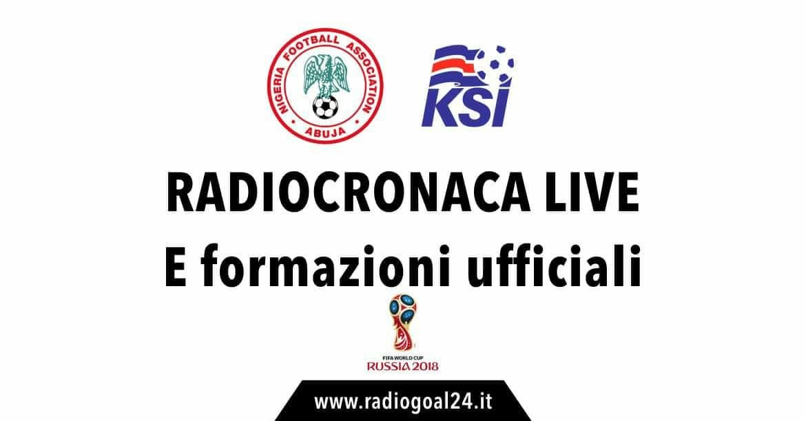 Nigeria-Islanda formazioni ufficiali