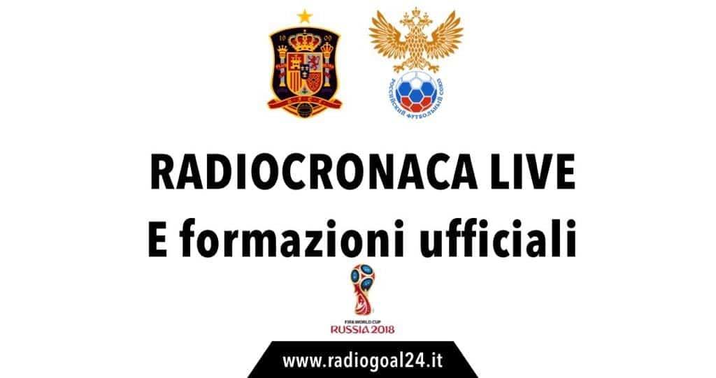 Spagna-Russia formazioni ufficiali