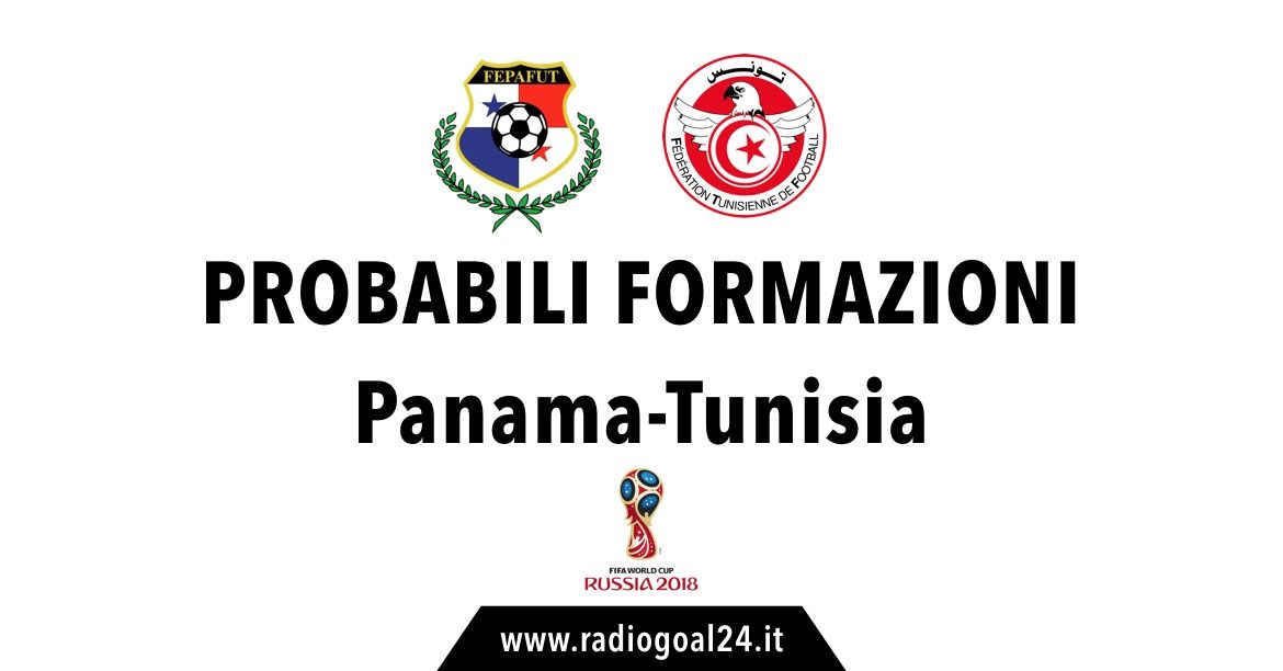 Probabili formazioni Panama-Tunisia