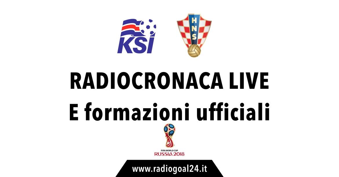 Islanda-Croazia formazioni ufficiali