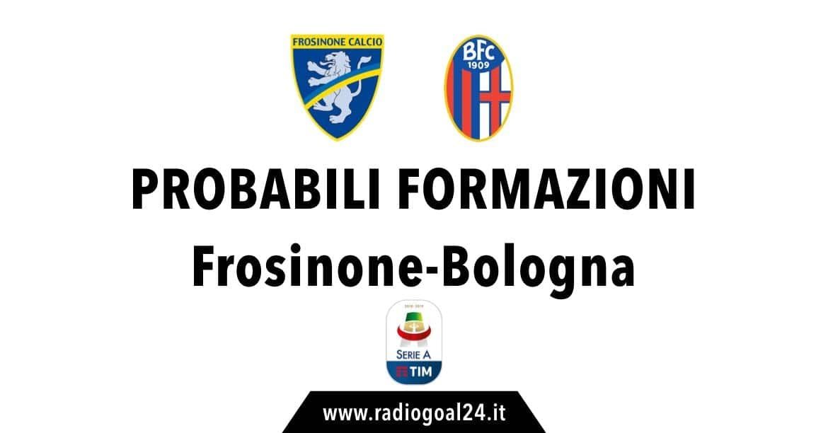 Frosinone-Bologna probabili formazioni