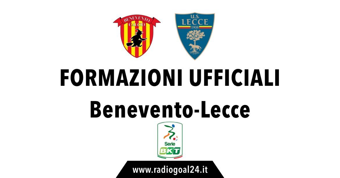 Benevento-Lecce formazioni ufficiali