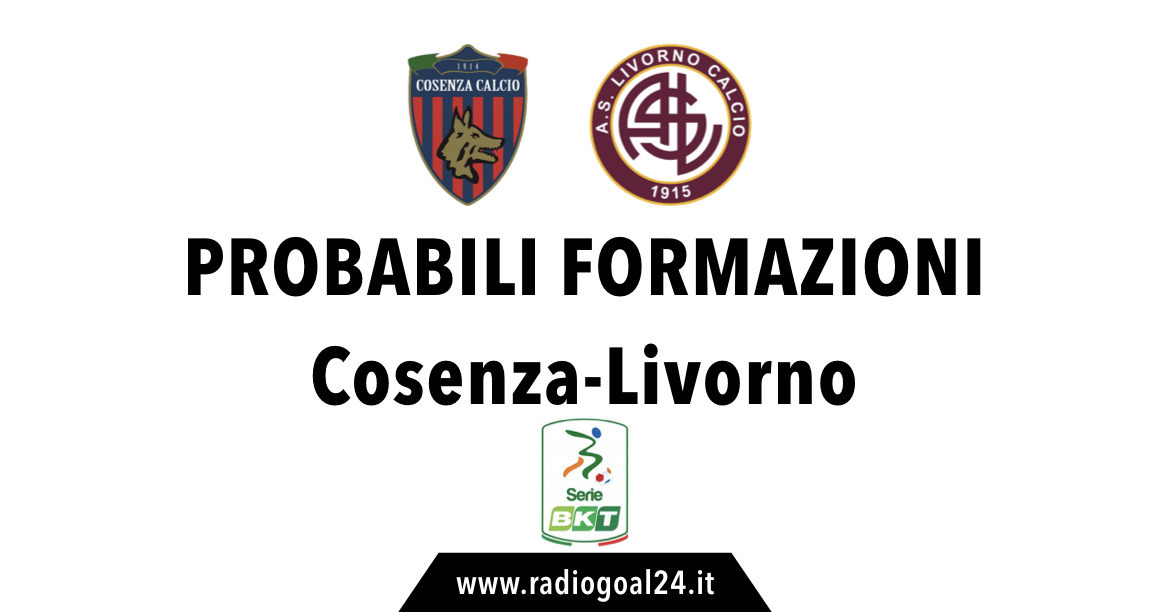 Cosenza-Livorno probabili formazioni