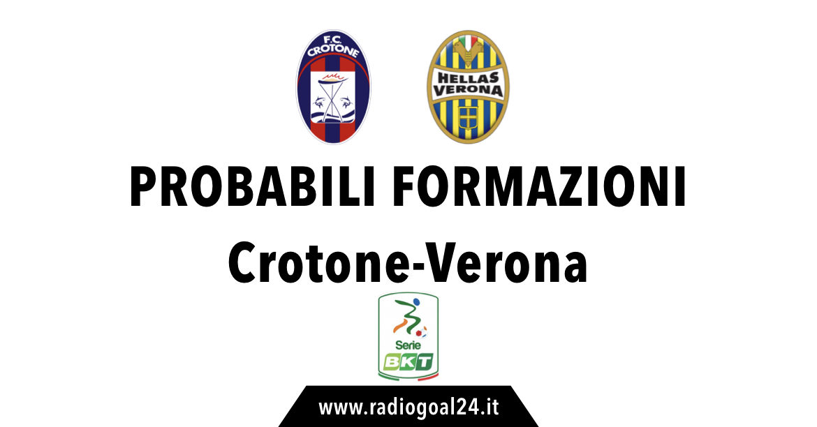 Crotone-Verona probabili formazioni