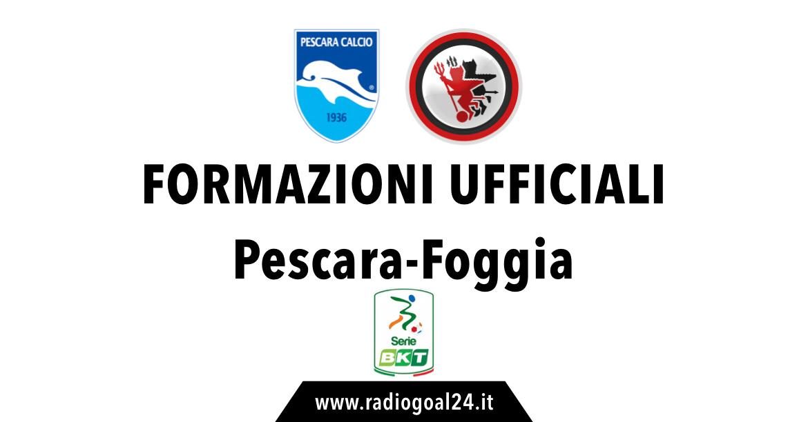 Pescara-Foggia formazioni ufficiali
