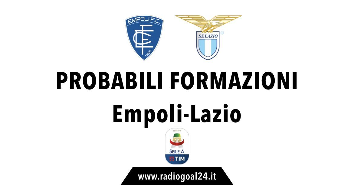 Empoli-Lazio probabili formazioni