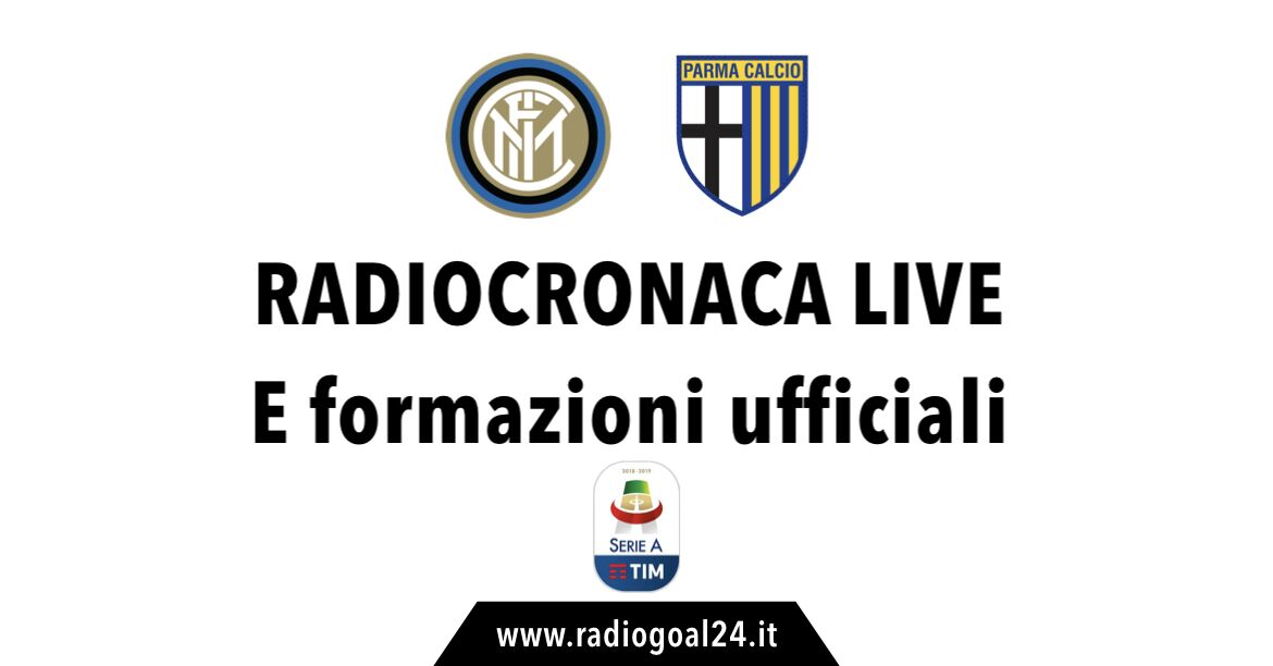 Inter-Parma formazioni ufficiali