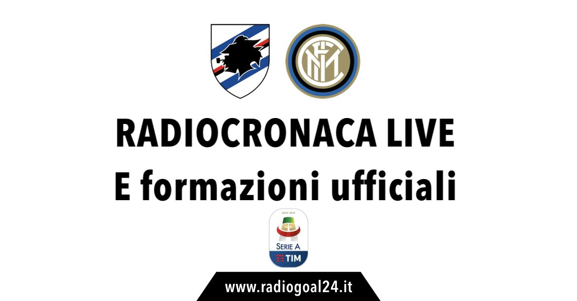 Sampdoria-Inter formazioni ufficiali