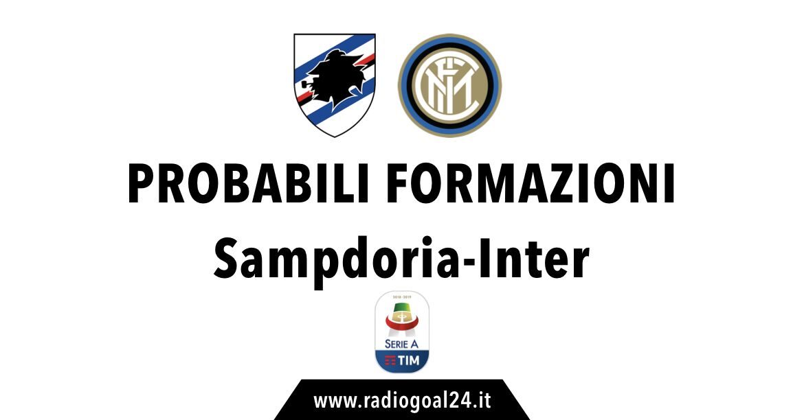 Sampdoria-Inter probabili formazioni