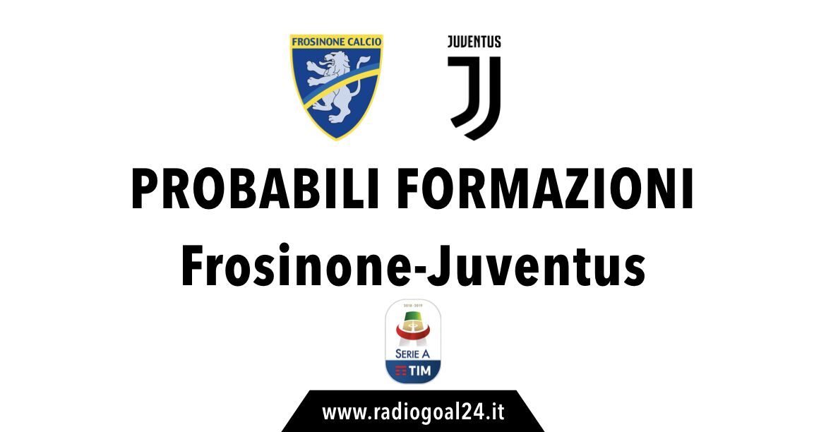 Frosinone-Juventus probabili formazioni