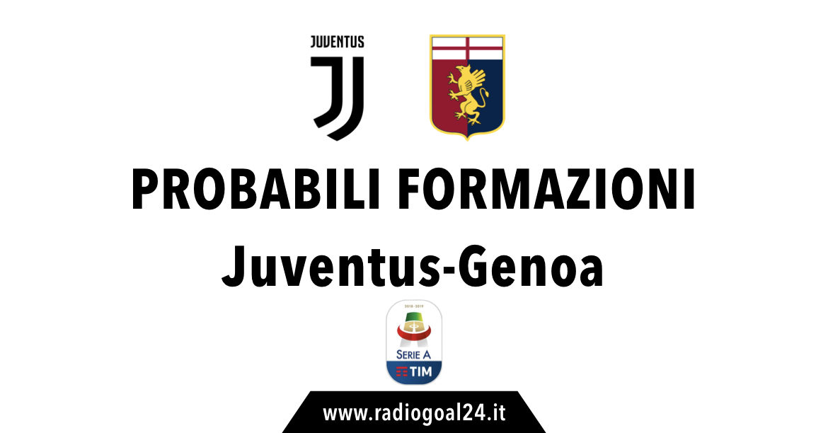Juventus-Genoa probabili formazioni