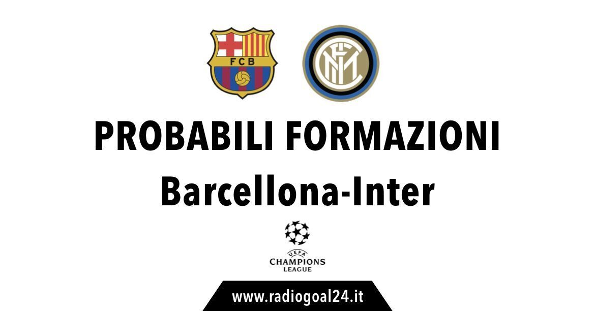 Barcellona-Inter probabili formazioni