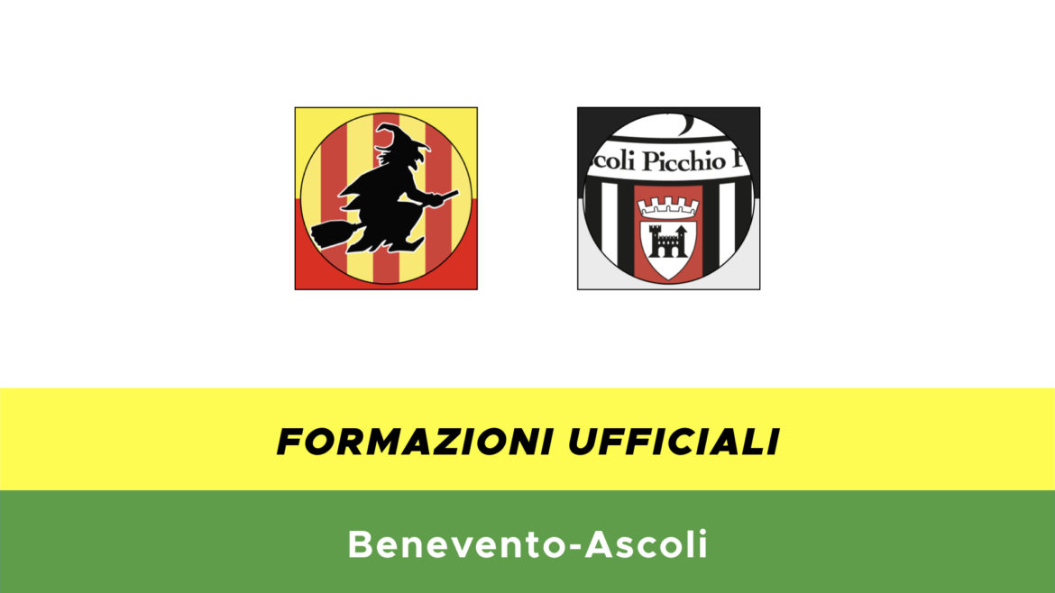Benevento-Ascoli formazioni ufficiali