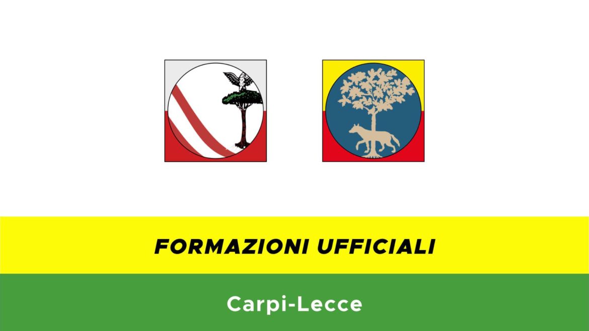 Carpi-Lecce formazioni ufficiali