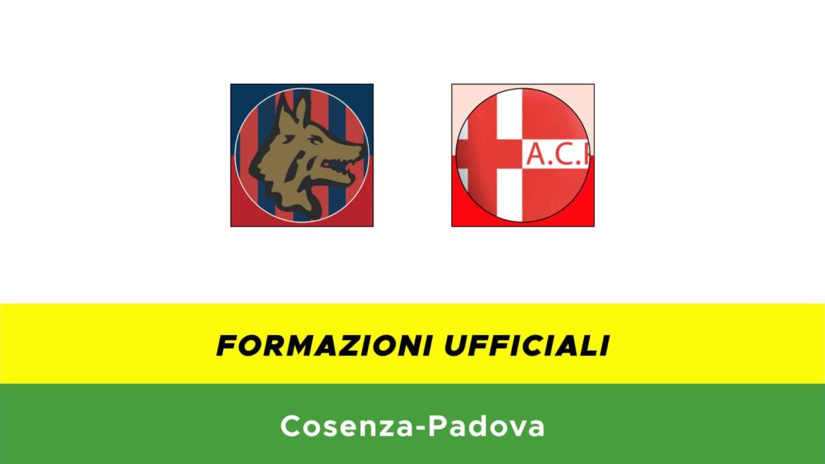 Cosenza-Padova formazioni ufficiali