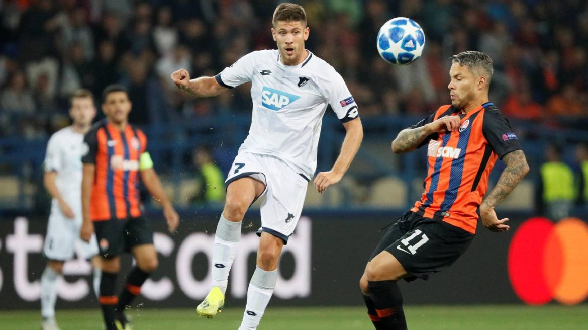 Hoffenheim-Shakthar formazioni ufficiali