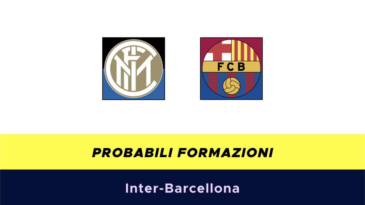 Inter-Barcellona probabili formazioni