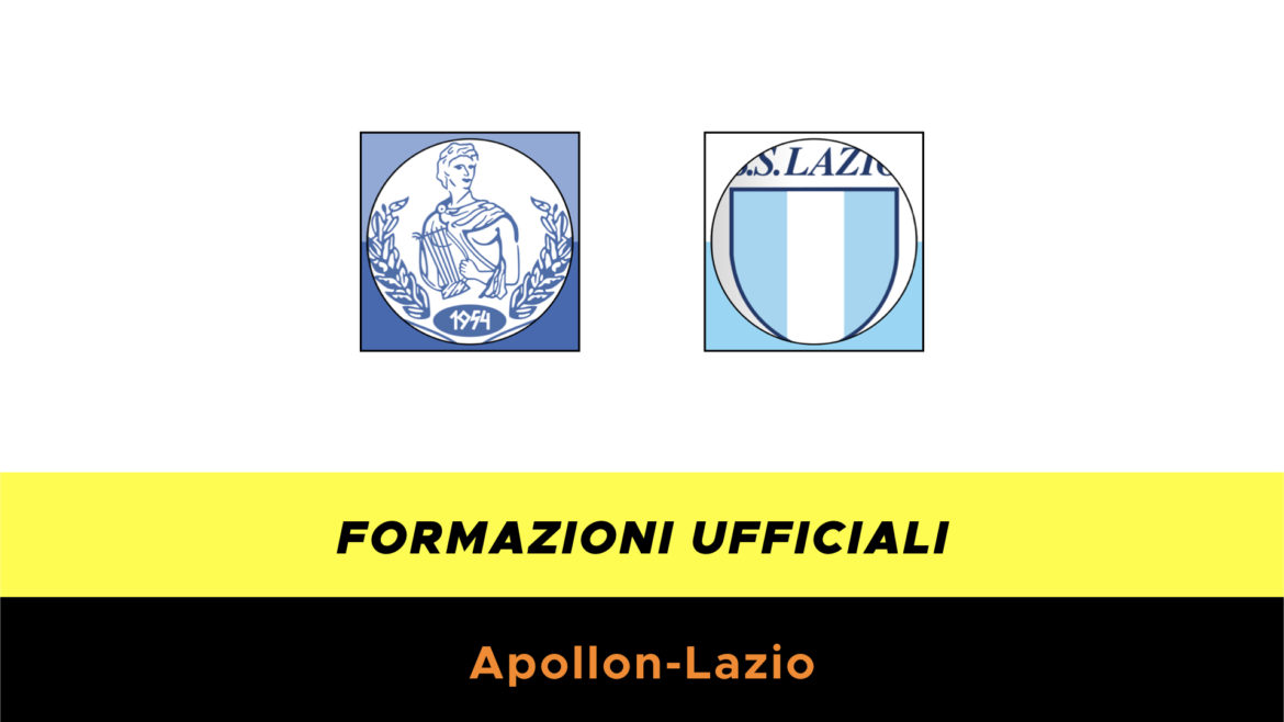 Apollon-Lazio formazioni ufficiali