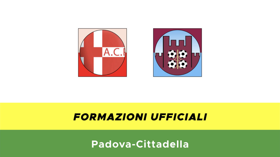 Padova-Cittadella formazioni ufficiali