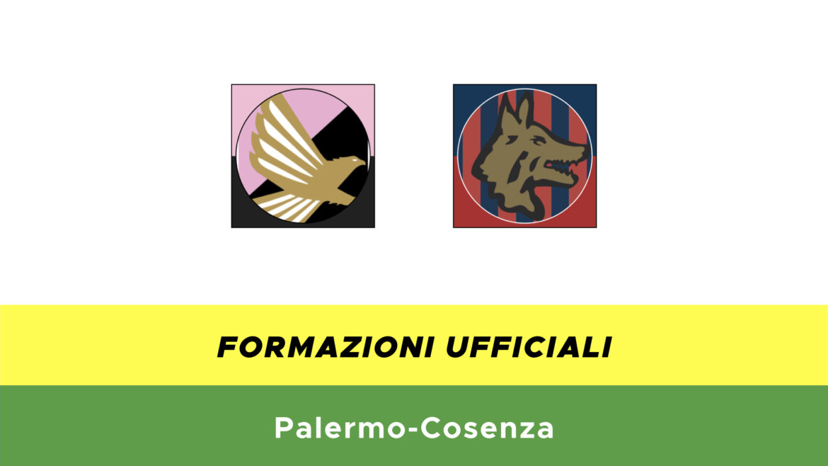 Palermo-Cosenza formazioni ufficiali