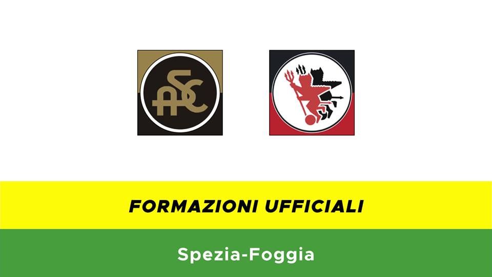 Spezia-Foggia formazioni ufficiali
