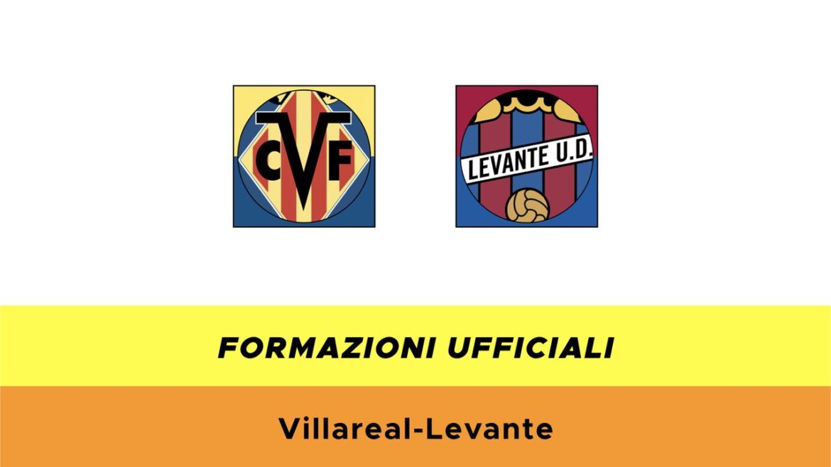 Villareal-Levante formazioni ufficiali