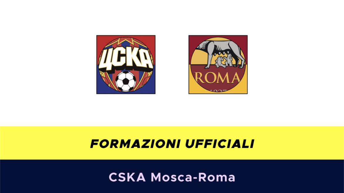 CSKA-Roma formazioni ufficiali