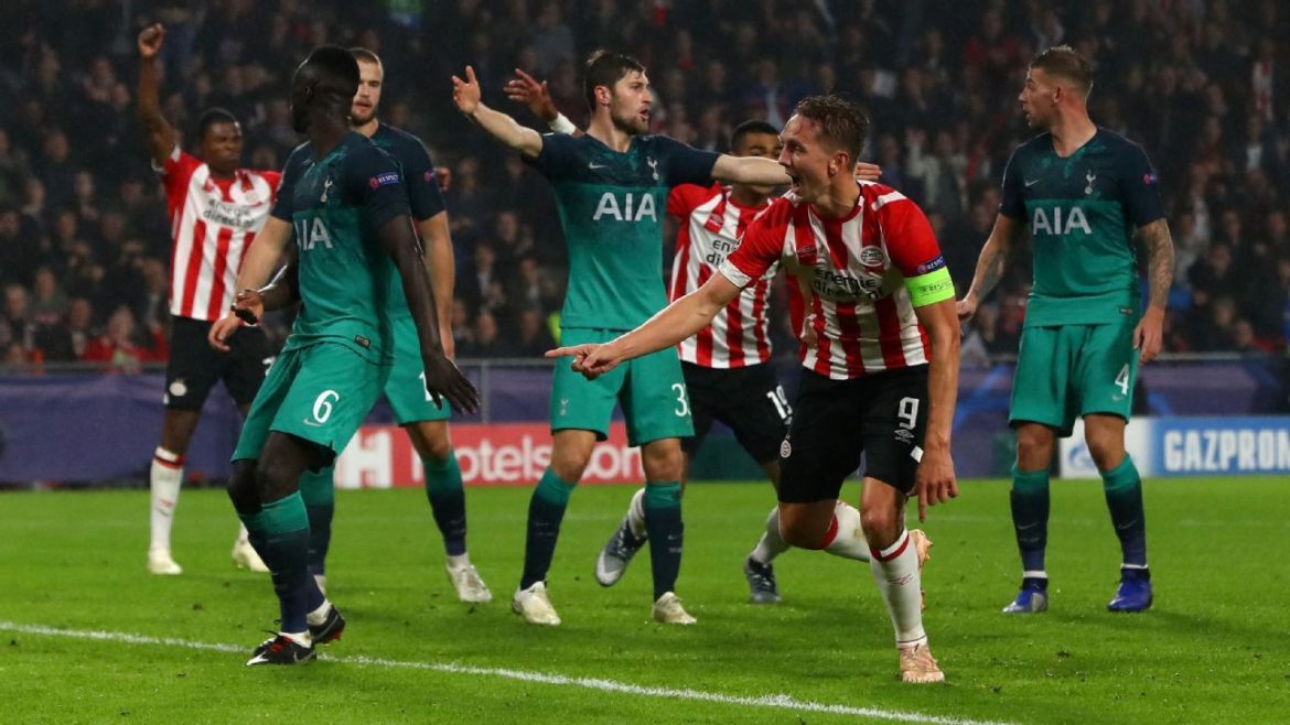 Tottenham-PSV formazioni ufficiali