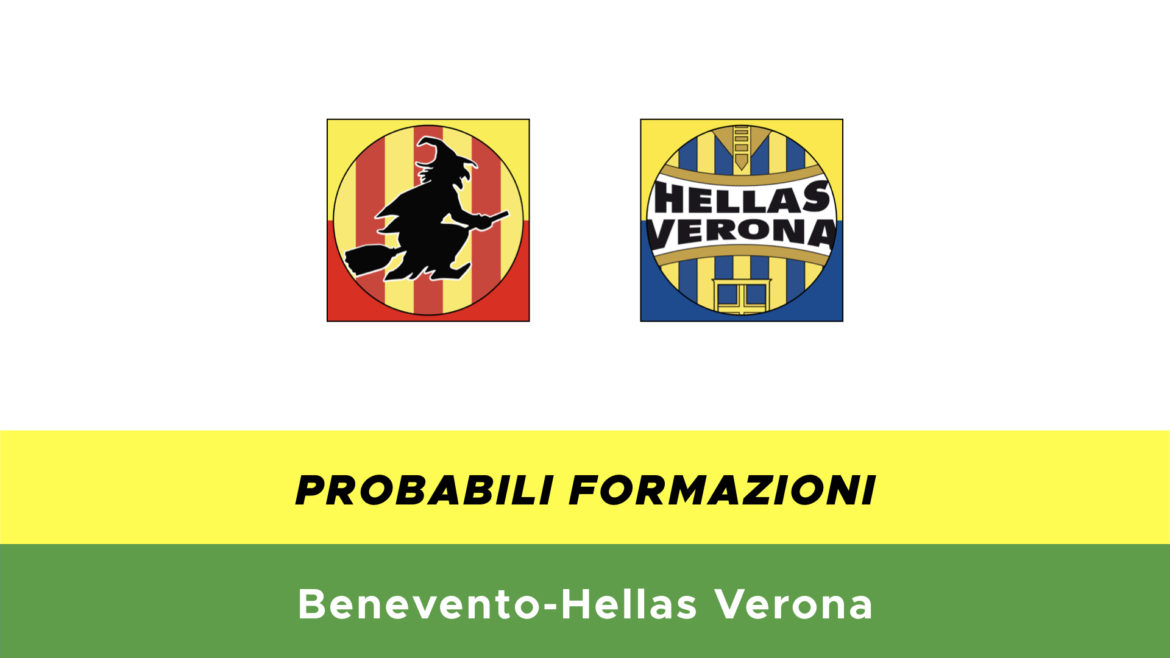 Benevento-Verona formazioni ufficiali