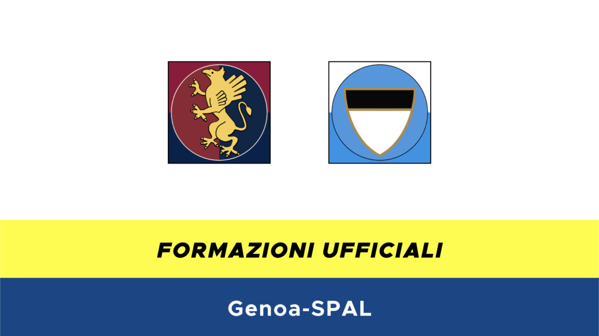 Genoa-SPAL formazioni ufficiali