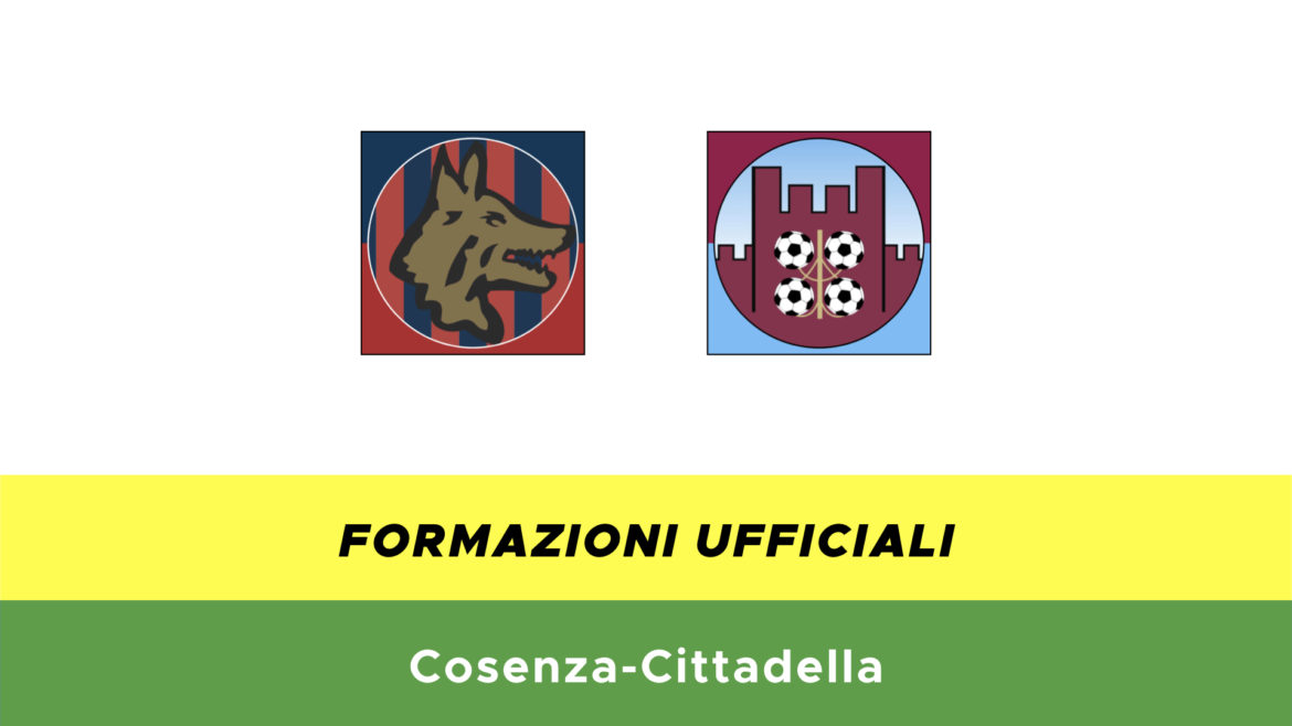 Cosenza-Cittadella formazioni ufficiali