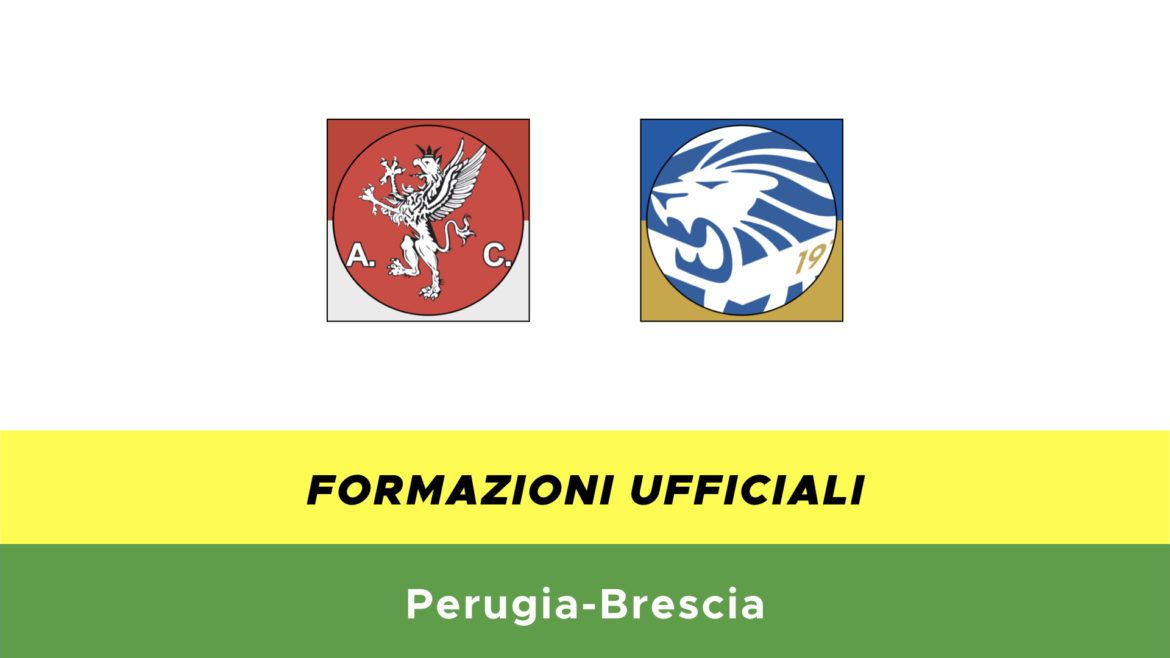 Perugia-Brescia formazioni ufficiali