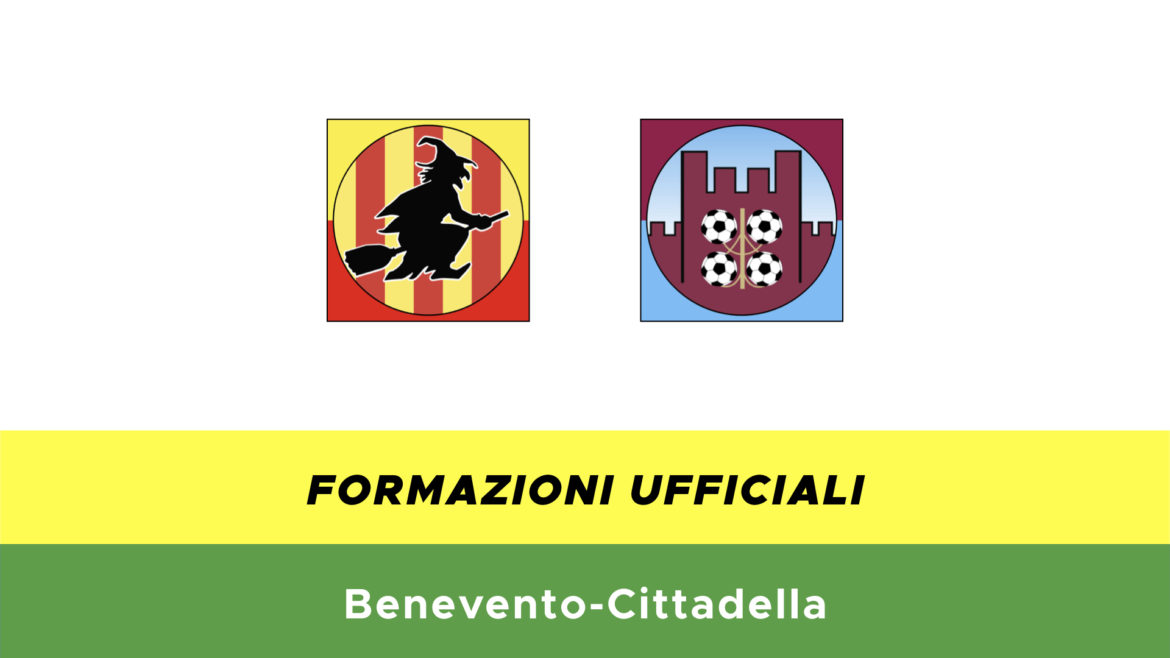 Benevento-Cittadella formazioni ufficiali