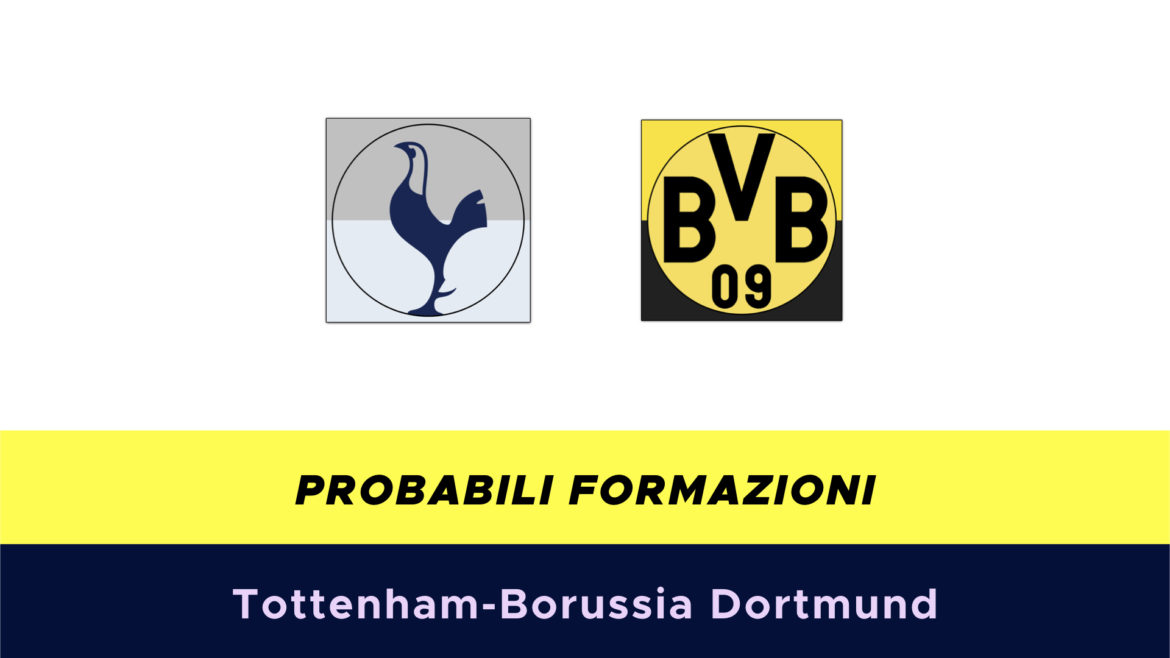 Tottenham-Borussia Dortmund probabili formazioni
