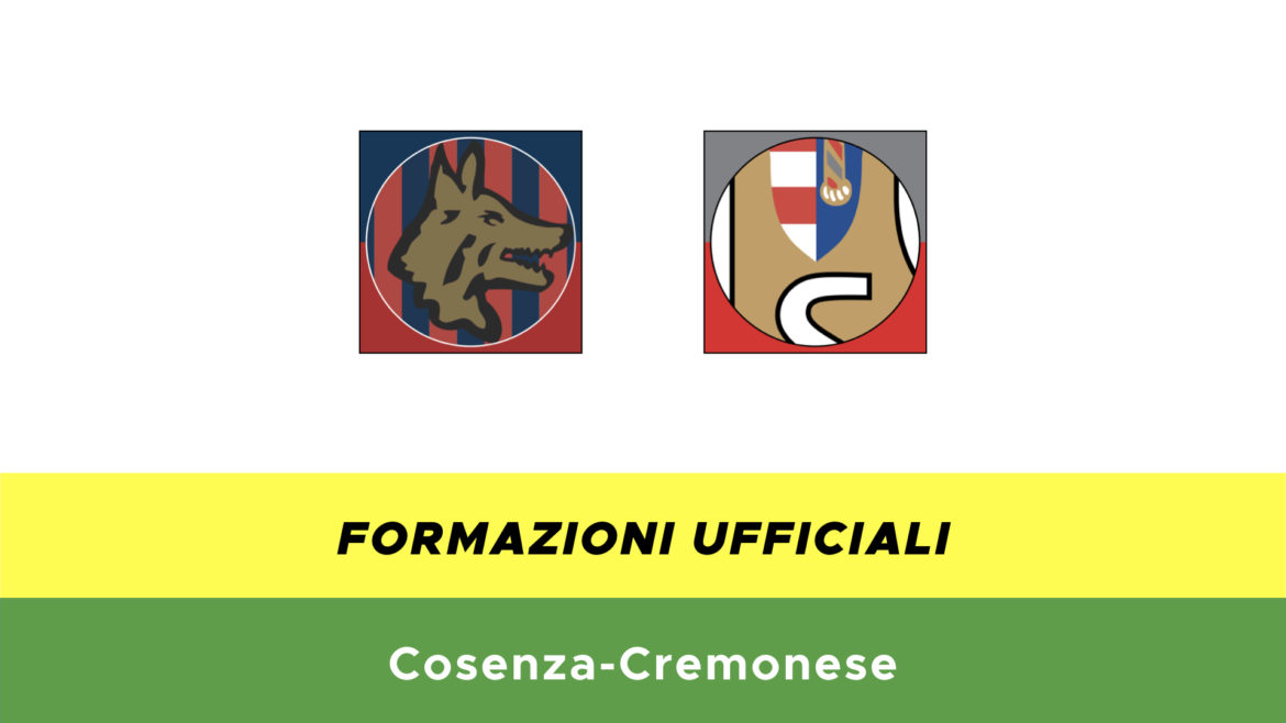Cosenza-Cremonese formazioni ufficiali