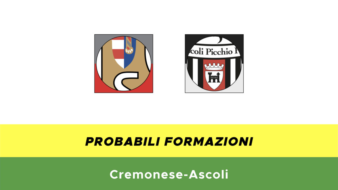 Cremonese-Ascoli probabili formazioni