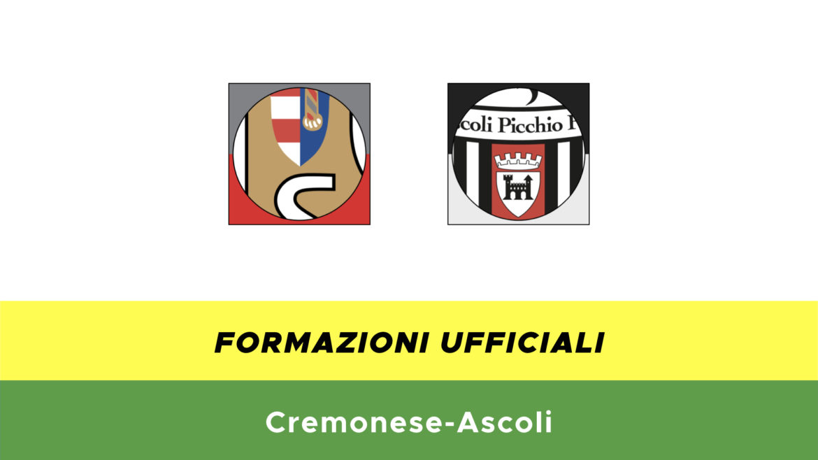 Cremonese-Ascoli formazioni ufficiali