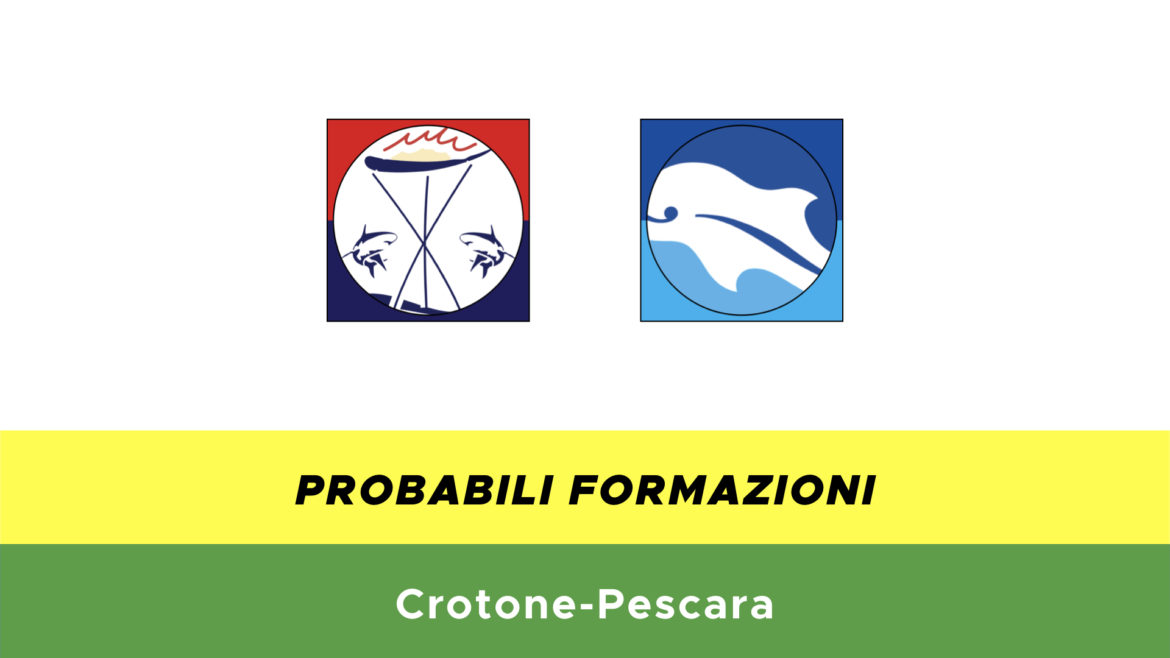 crotone-pescara probabili formazioni