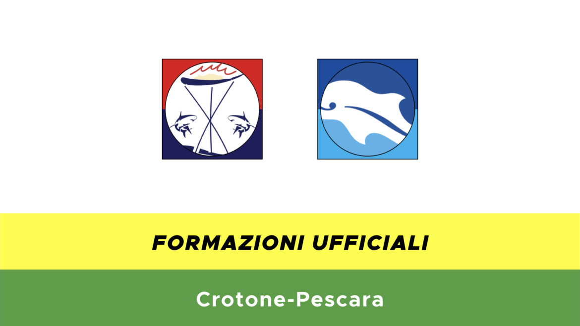 Crotone-Pescara formazioni ufficiali