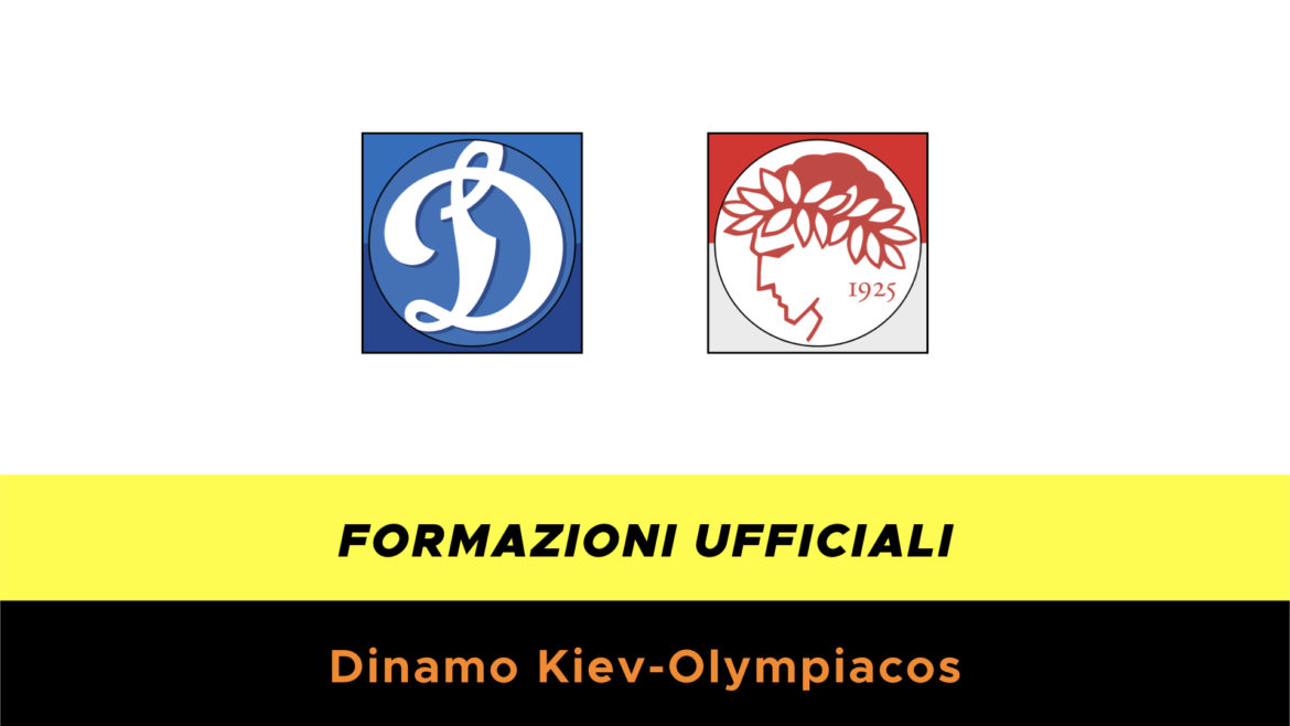 Dinamo Kiev-Olympiacos formazioni ufficiali