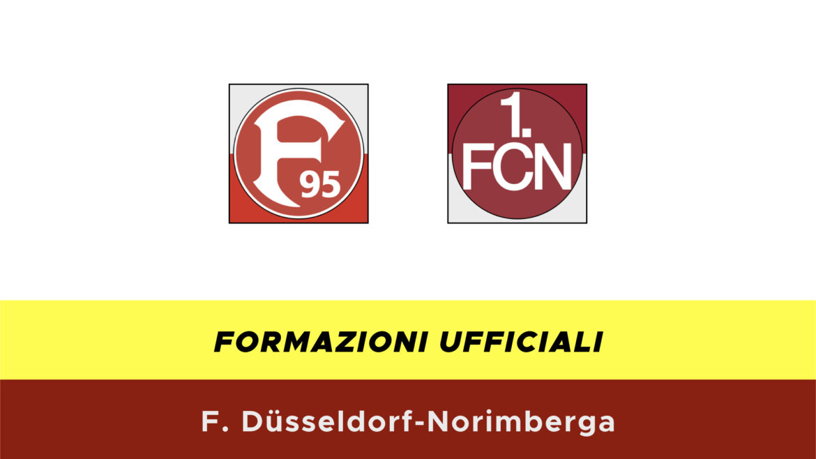 Fortuna Dusseldorf-Norimberga formazioni ufficiali