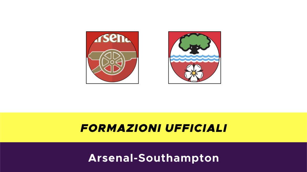 Arsenal-Southampton formazioni ufficiali