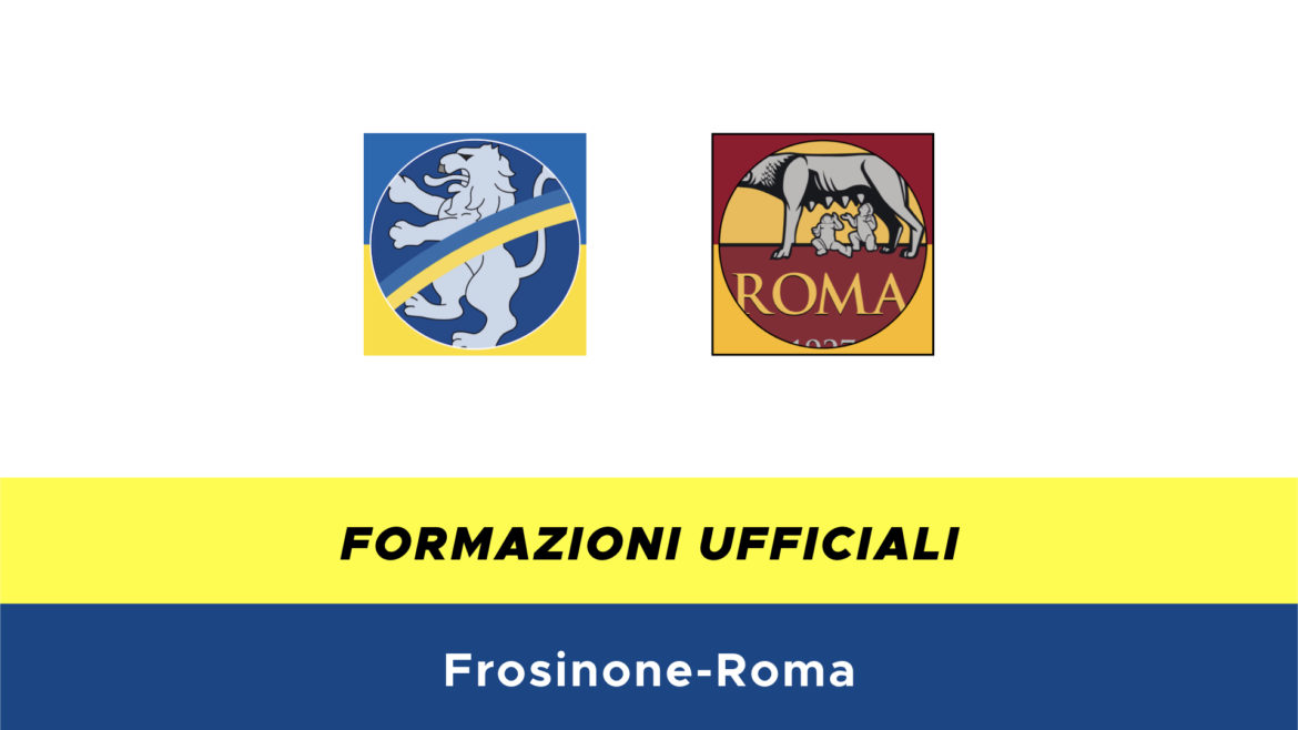 Frosinone-Roma formazioni ufficiali