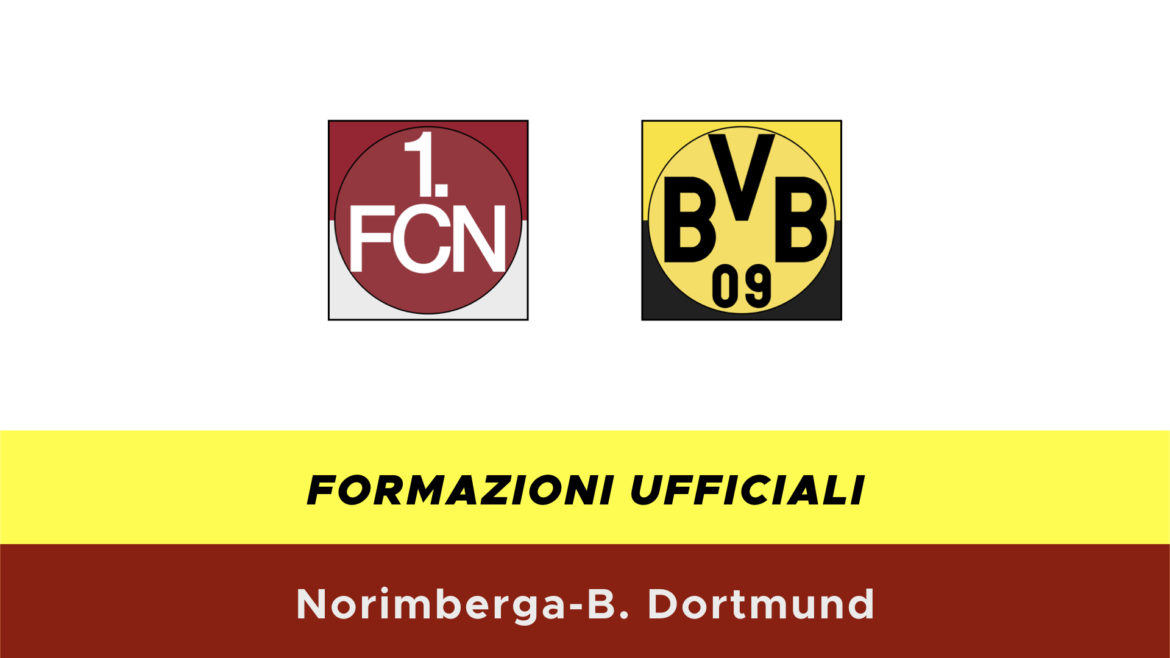 Norimberga-Borussia Dortmund formazioni ufficiali