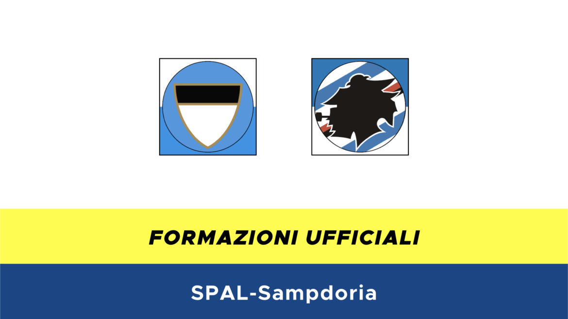 SPAL-Sampdoria formazioni ufficiali